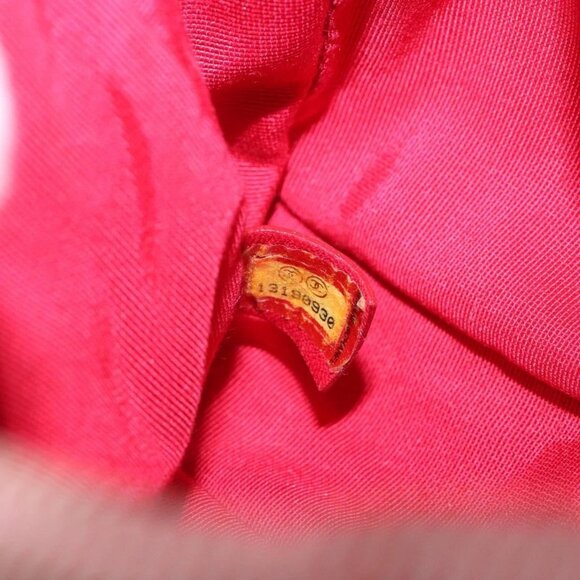 CHANEL Ultra Stitch Chain Shoulder Bag Nylon Red Silver CC Auth 132483 - Picture 11 of 16